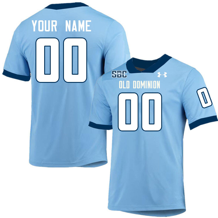 Custom Old Dominion Monarchs Name And Number College Football Jerseys-Light Blue